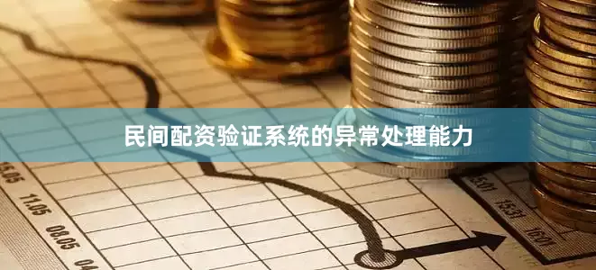民间配资验证系统的异常处理能力